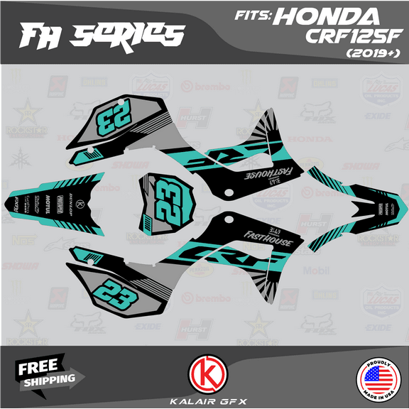 Kalair GFX Graphics Kit for Honda CRF125F (2019-2024) Fh Series