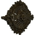 thumbnail image 3 of 35 7/8"W x 22 1/2"H x 4 3/8"P Antonio Ceiling Medallion, Hand-Painted Stone Hearth Crackle, 3 of 6