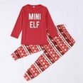 thumbnail image 2 of GPOECD Ensemble de Pyjama de Noël Assorti pour la Famille Manches Longues Deux Pièces Imprimé pour Parents et Enfants Rouge, 2 Ans, 2 of 8
