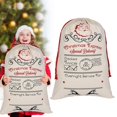 thumbnail image 2 of Christmas Bags For Gifts, Canvas Christmas Gift Bag, Christmas Bags Santa Sacks Canvas Bags For Gifts 27.6"x20", 2 of 5