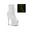 White Multi Glitter, variant on Women's Pleaser Adore 1020GDLG Glow In The Dark Platform Bootie