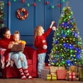 thumbnail image 1 of Goplus 6FT Pre-Lit Artificial Christmas Tree Auto-Spread/Close up Branches 11 Flash Modes with Multicolored 350 LED Lights & Metal Stand, 1 of 8