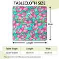 thumbnail image 2 of Breast Cancer Square Fitted Tablecloth with Elastic Edge,Square Table Cover,Washable Elastic Table Cover for Home Kitchen Party Decor 36"x36", 2 of 6