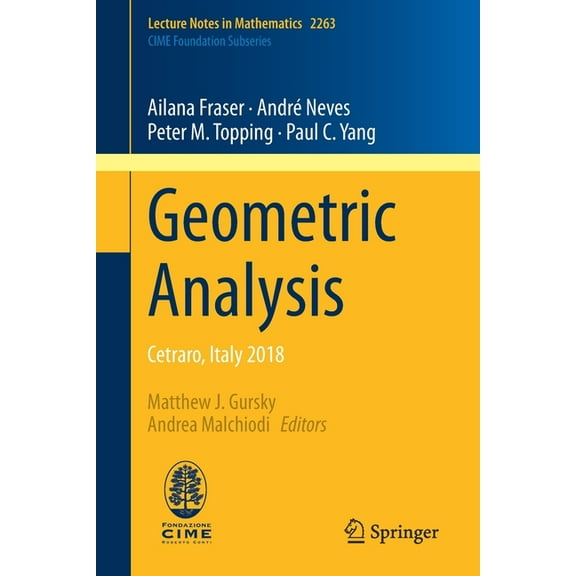 Geometric Analysis: Cetraro, Italy 2018, (Paperback)