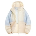 thumbnail image 2 of Jinhomg Men's UPF 50+ Light Jacket Full Zip Sun Protection Hoodie Long Sleeve Color Block Sun Shirts Jackets for Men Hiking Fishing Zip Pockets Sky Blue,L, 2 of 6
