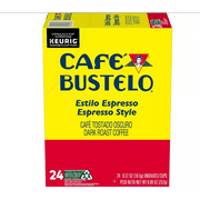 Cafe Bustelo Espresso Dark Roast Coffee Pods - Keurig K-Cup Pods, 24 ct