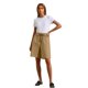 thumbnail image 4 of Pantalones de la Cintura Elástica de las Mujeres Medio Pantalones Cortos Botones de la Cintura Elástica de Verano Lino Bolsillos Pantalones, Lino de Algodón, 4 of 9