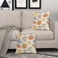 thumbnail image 5 of AUQ 2026 New Fall Pillow Covers 18X18 Set of 2 Thanksgiving Themed Blue Yellow Orange Pumpkin Print Decorative Throw Pillows Outdoor Autumn Harvest Pillowcase Farmhouse Linen Cushion Case Decor, 5 of 7