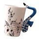 thumbnail image 1 of Taza de Cerámica Macarena De La Música Taza de Café Del Regalo Para Saxofón Azul, 1 of 6