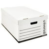 Universal 9522101 Medium-Duty Easy Assembly Legal File Storage Box - White (12/Carton)