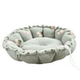 thumbnail image 2 of Happy date Soft Plush Small Cute and Cozy Pastel Flower Dog Cat Bed, Washer and Dryer Friendly, 2 of 7