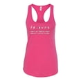 thumbnail image 2 of Wild Bobby, DonÃ¢â‚¬â„¢t Let Friends ALone Awareness Ladies Racerback Tank Top, Raspberry, X-Large, 2 of 3