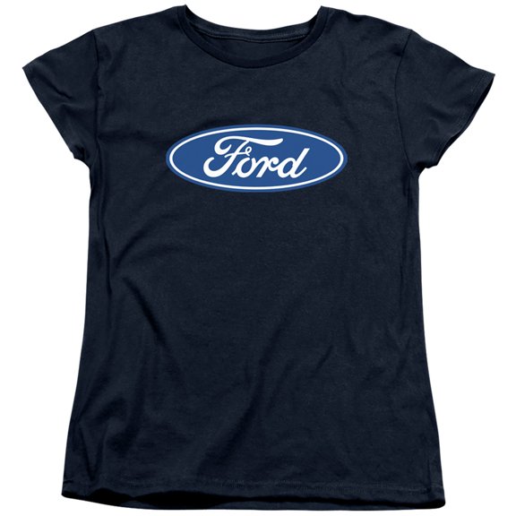 Ford Dimensional Logo S/S Women's T-Shirt Navy