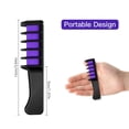 thumbnail image 5 of New Hair Chalk Comb Temporary Bright Hair Color Dye for Girls Kids, Washable Hair Chalk for Girls Age 4 5 6 7 8 9 10 New Year Birthday Party Cosplay DIY Children's Day, Halloween, Christmas (Purple), 5 of 7