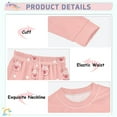 thumbnail image 4 of joogoo Cute Pigs 2 Piece Long Sleeve Tee and Pants Cotton Pajama Set 5Y, 4 of 7