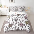 thumbnail image 2 of Feelyou Pink Cheetah Print Twin Bedding Sets 7pcs, Strawberry Bedding Comforter Set, 2 of 8