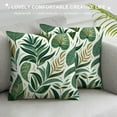 thumbnail image 3 of COMIO Green Tropical Palm Leaves Throw Pillow Covers Tropical Leaves Decoration Leaves Throw Pillow Covers for Sofa Couch Home Decoration, 3 of 5