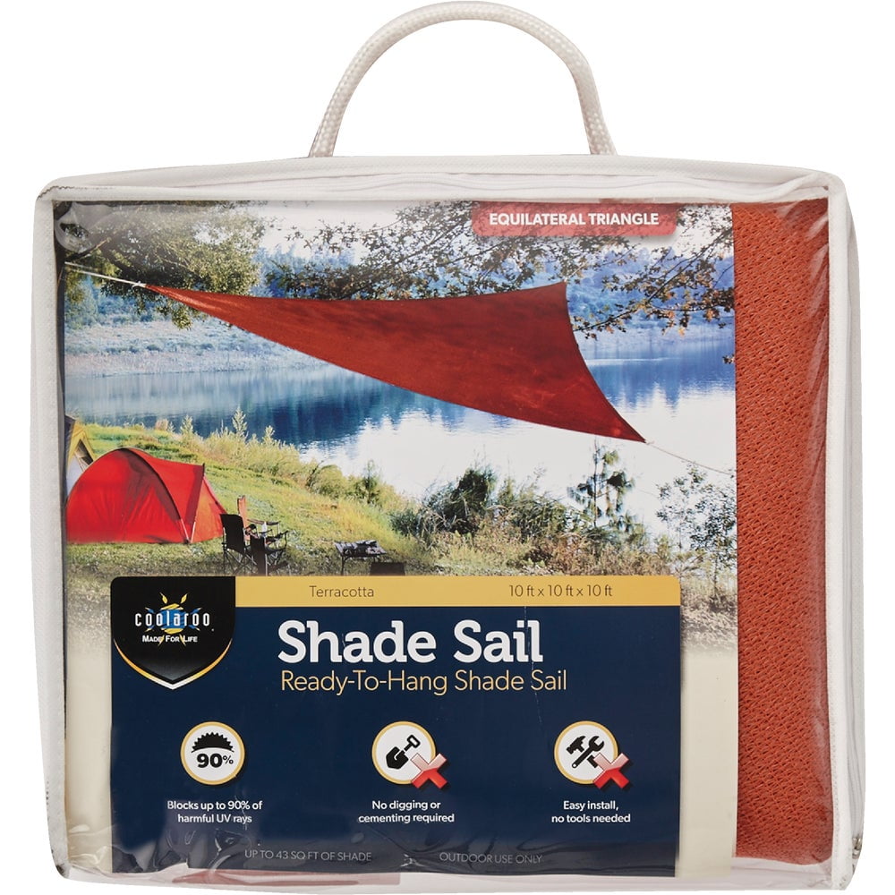 Coolaroo Outdoor DualShade Sun Sail And Hardware Kit, 95% UV Block ...