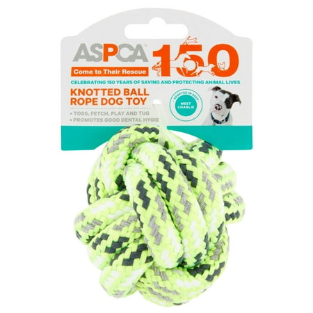 Bow Wow Pet Aspca Knotted Rope Ball Dog Toy Green From Walmart Accuweather Shop