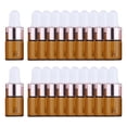thumbnail image 1 of 20 piezas s cuentagotas de vidrio a prueba de fugas con cuentagotas para aceites corporales marrón Yuyangstore Frascos cuentagotas, 1 of 8