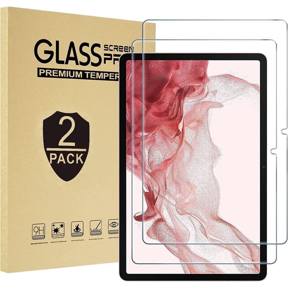[2 Pack] Screen Protector For Galaxy Tab S11/S10 Lite/S10 FE 2025/S9/S8/S7 10.9-11 Inch, Tempered Glass Film Guard Compatible For Samsung TabletS9 FE 2023/2022/2020 Released Anti-Scratch 9H Hardness