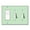 Rocker / Toggle Combo (3-Gang), variant on WIRESTER Triple 1-Gang Decorator Light Switch and 2-Gang Toggle Wall Plate/Switch Plate Cover, Solid Mint Green