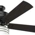 thumbnail image 3 of Hunter Fan Company Cedar Park 52" Home Ceiling Fan w/ LED Light, Black, 3 of 6