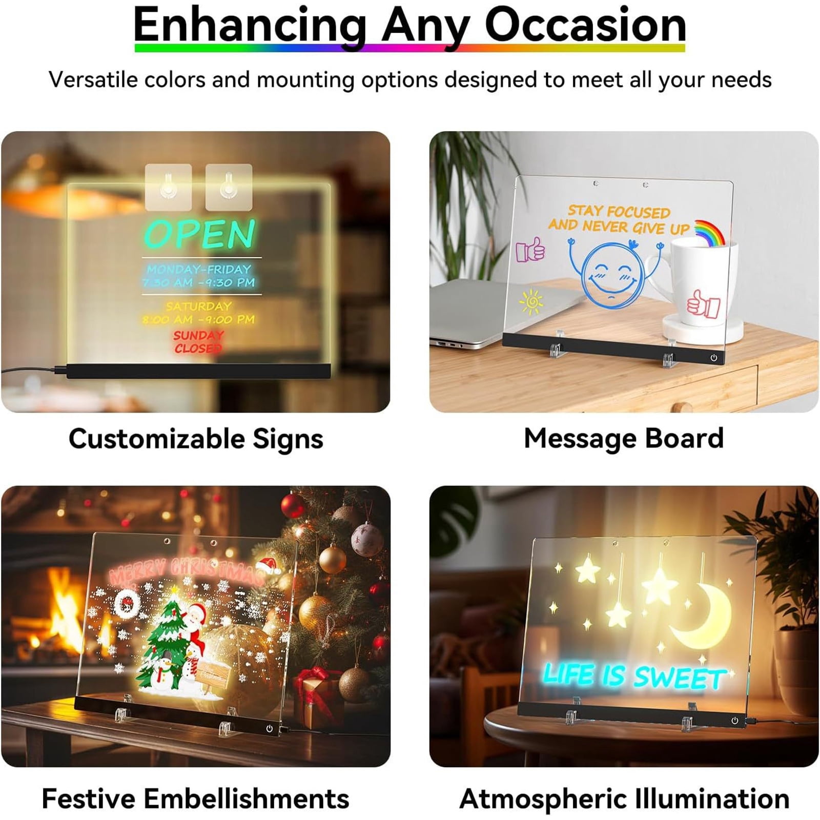 Tableau Lumineux à Dessin LED Pour Enfants - 7,87 Pouces - Effaçable Et Réutilisable - Jouet éducatif Pour Voyage, Maison, école - Avec Stylet Et Support - 5