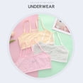 thumbnail image 4 of Hwmodou Girls Sports Bra Preteen&Junior Trainning Vest Kids Seamless Crop Top Bra White Teen Bra Camisole Style Lightweight Spirng Soft Comfy For Teen Girl Pink Size 8-14Y, 4 of 6