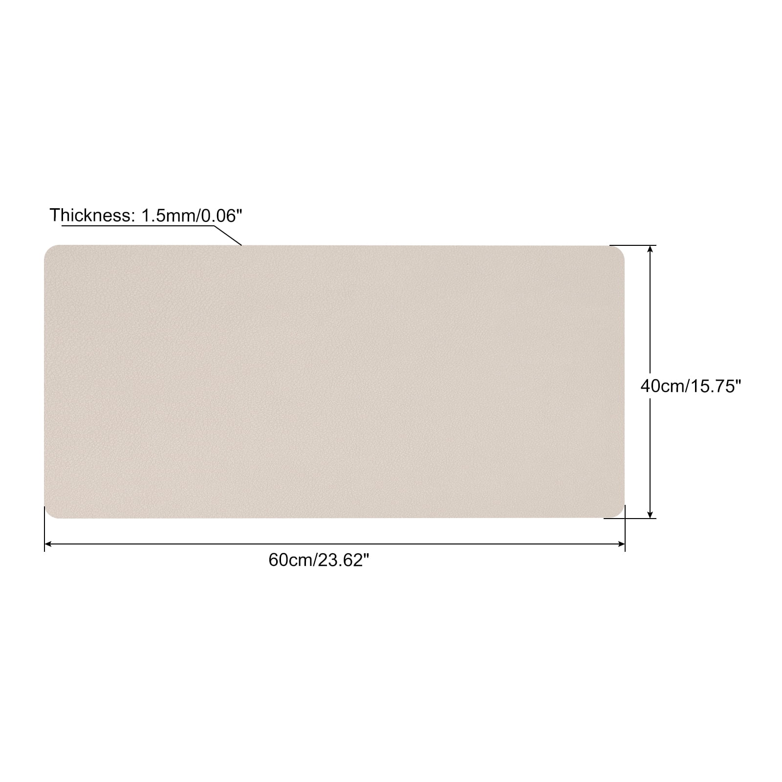 Unique Bargains Desk Mat Protector Non-Slip Mouse Pad Mat Apricot 40"x60"