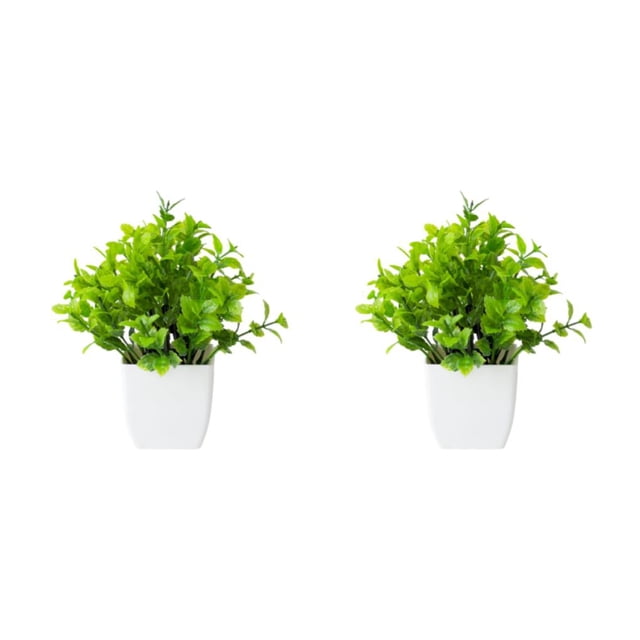 Moyic ABS Amplia aplicación Plantas artificiales Aspecto realista para el hogar y el jardín Adornos en maceta Hoja de fresa hoja de fresa 2Conjunto