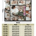 thumbnail image 3 of Custom Blanket with Photos Customized Blanket Personalized Blanket Gifts for Mom, Dad,Christmas, Birthday(1-Photo, 72 * 54in), 3 of 6