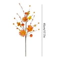 thumbnail image 2 of HengDidi Autumn Maple Leaf Pumpkin Bouquet Plastic Fall Centerpiece Thanksgiving Table Decor Lightweight Floral Arrangement for Holiday Indoor Home Decor, 2 of 6