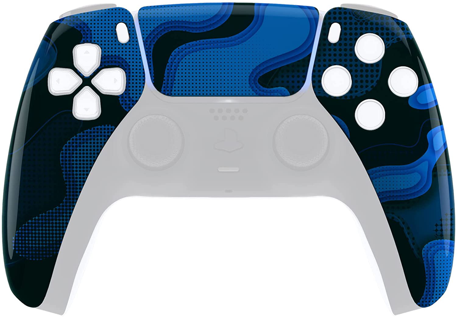 Blue Flame BLACK SERIES Limited Edition Custom Sony PS5 Dualsense Wireless Controller Playstation 5
