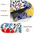 thumbnail image 6 of Round Rugs 3Ft, Spring Floral Round Area Rug Washable Indoor Throw Carpet, Watercolor Botanical Flowers Summer Small Non Slip Circle Rug for Bedroom Living Room Home Decor Aesthetic, 6 of 8