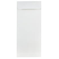 JAM Paper #10 Policy Business Strathmore Envelopes, 4 1/8 x 9 1/2, Bright White Wove, 25/Pack