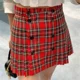 thumbnail image 4 of Minifalda a cuadros YMiu de estilo nuevo para primavera y verano, estilo británico, para estudiantes, adelgazante, dulce, versátil y única para mujer, 4 of 5