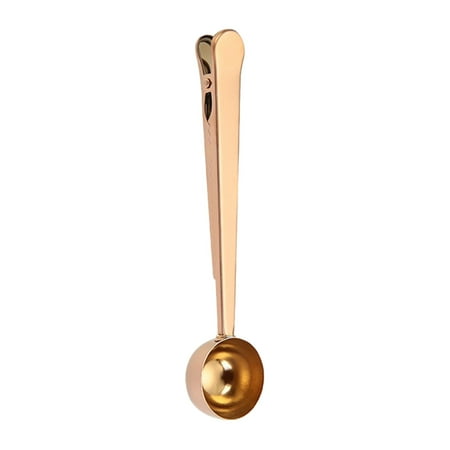 

Tuphregyow Coffee Scoop Clip Coffee Measuring Spoon With Sealing Clips Handle Spoon Bag Clip Stainless Steel for Coffee Milk Powder Oatmeal Tea