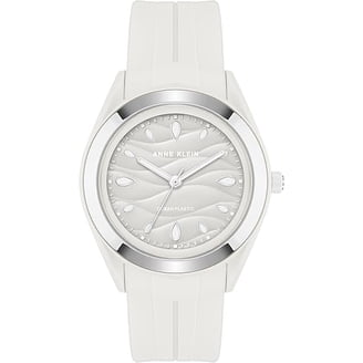 Anne Klein Stainless Steel Watch with White Band Amazon.com: Anne Klein Women main image 2
