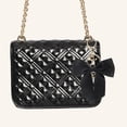 thumbnail image 2 of Unique Bargains 1 Pc Fashion Ribbon Bow Handbag Charm Bag Accessories Black, 2 of 5