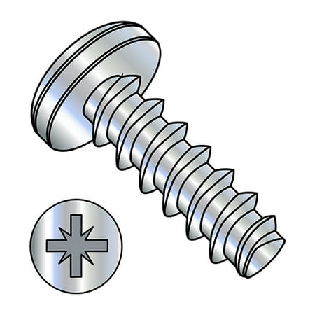 

M3.5-1.65X8 Metric Pozi Pan Thread Rolling Screw 45 Degree Full Thread Zinc (Pack Qty 10 000) BC-M3.58LZP4