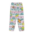 thumbnail image 5 of Haiem Space Doodle Women's Pajama Pants Ultra Lightweight Pjs Bottoms Sleepwear Bottom Pants With Pocket Drawstring-Medium, 5 of 9
