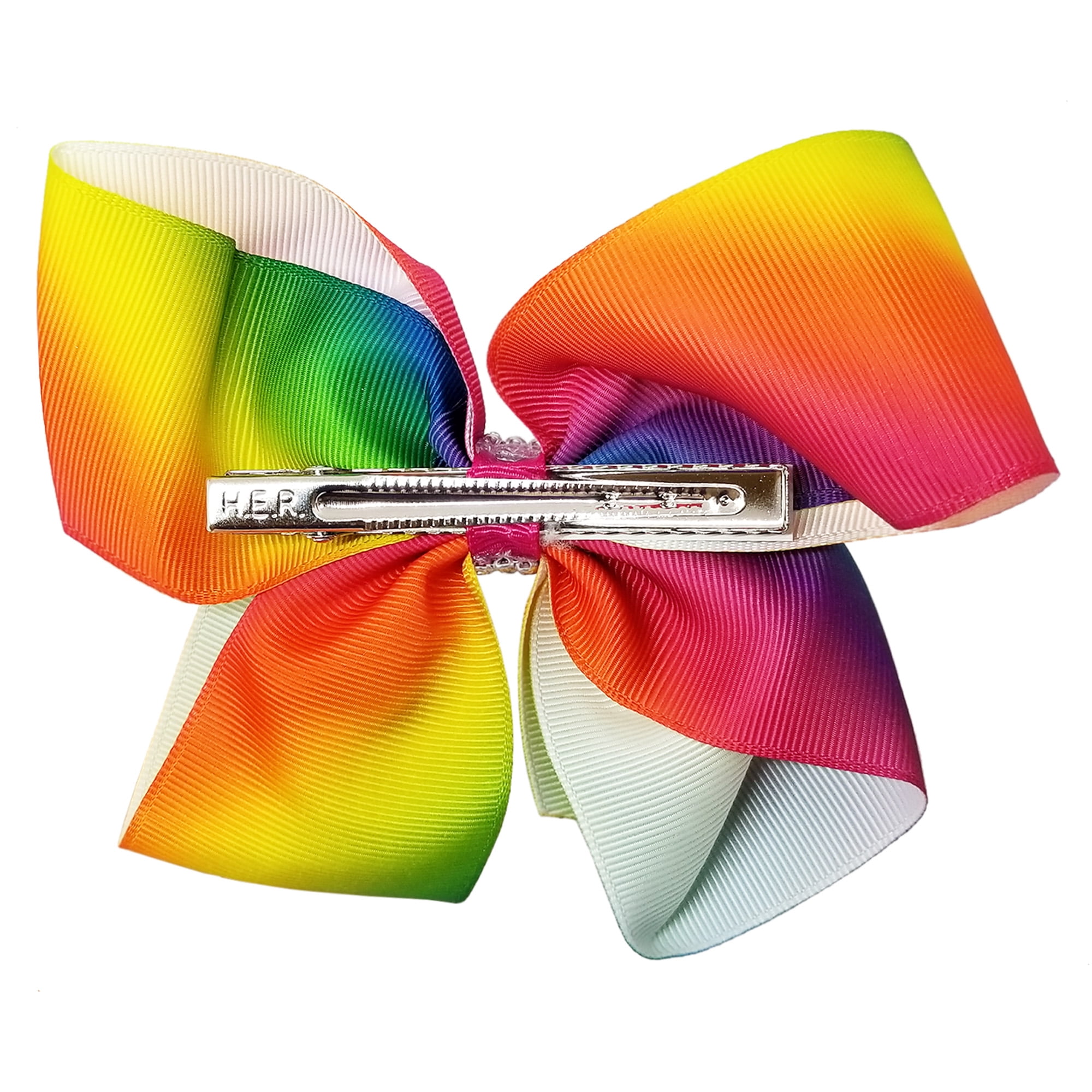 Medium Hair Bow (Rainbow)