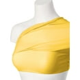 thumbnail image 6 of MixMatchy Women's Solid Casual Summer Side Shirring Scrunched Double Layered Tube Top, 6 of 6