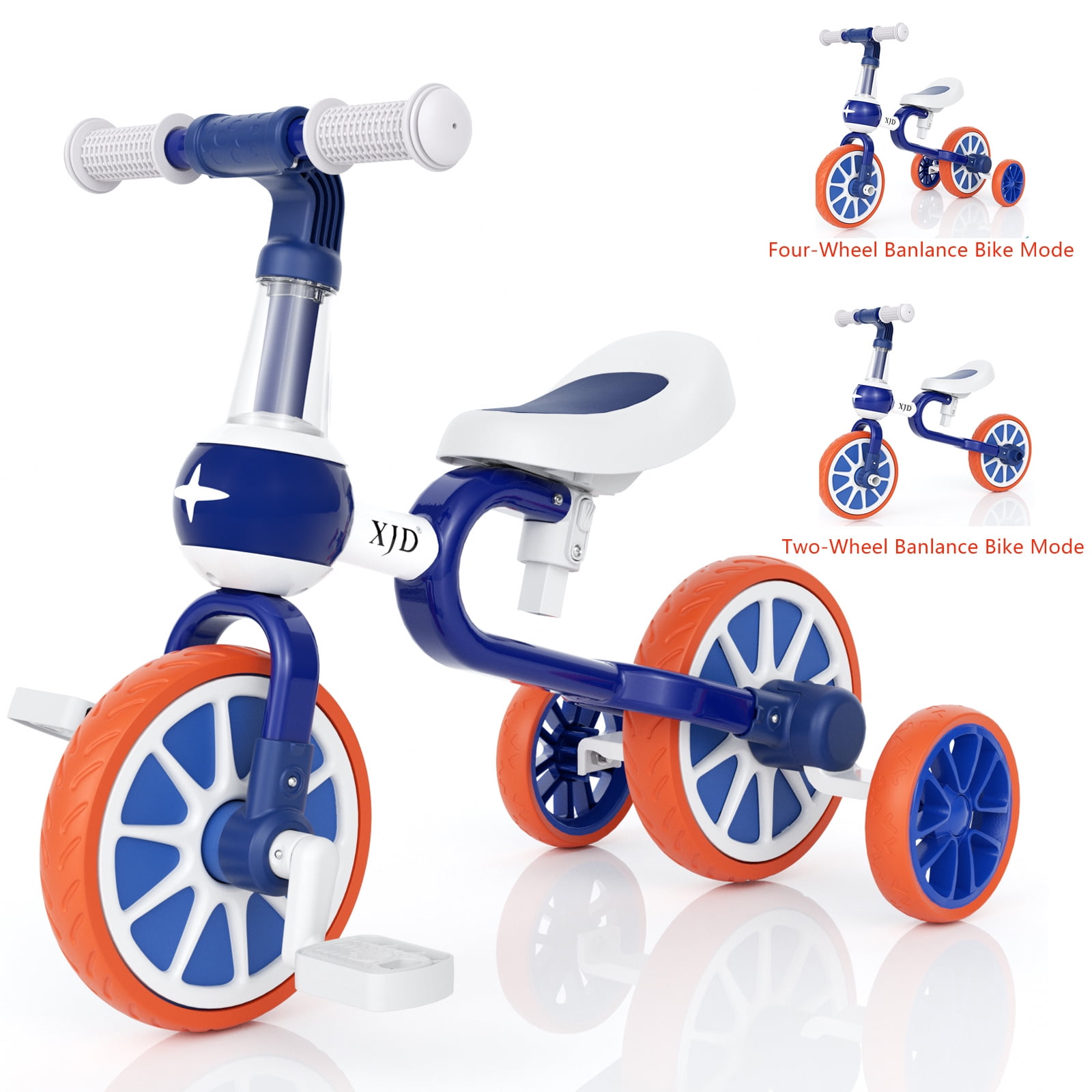 XJD 3-in-1 Toddler Bike, Blue photo 1