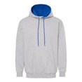 thumbnail image 1 of King Fashion KF9041 Two-Tone Hooded Sweatshirt, 1 of 2