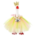 thumbnail image 2 of Gumesh Rainbow Porch Goose Outfit Goose Outfit Lawn Geese Costume Clothes Pearl Tie Fits 23" Cement Geese Statue for Pride Month Outdoor Garden Yard Patio Art Decor, 2 of 7