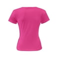 thumbnail image 4 of Women Casual Long Sleeve Slim Scoop Neck Fit T Shirts Basic Tee Tops Crew, 4 of 5