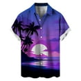 thumbnail image 2 of ZZHZGZ Late July Mens Denim Shirts Long Sleeve Men's Coconut Tree Short Sleeve Shirt Summer Casual 3D Printing Hawaii Short Sleeve Shirts Tops Late July Mens Pocket Tee Shirts Xl, 2 of 5