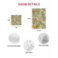 thumbnail image 7 of Orange Lemons Kitchen Dish Towels for Drying Dishes Set of 2, Summer Botanical Checkered Farmhouse Waffle Weave Microfiber Hand Tea Bathroom Towels Quick Dry & Absorbent Towel 12x12, 7 of 7